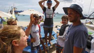 Watersports activities with the kids from the yacht club de Saint-Barth